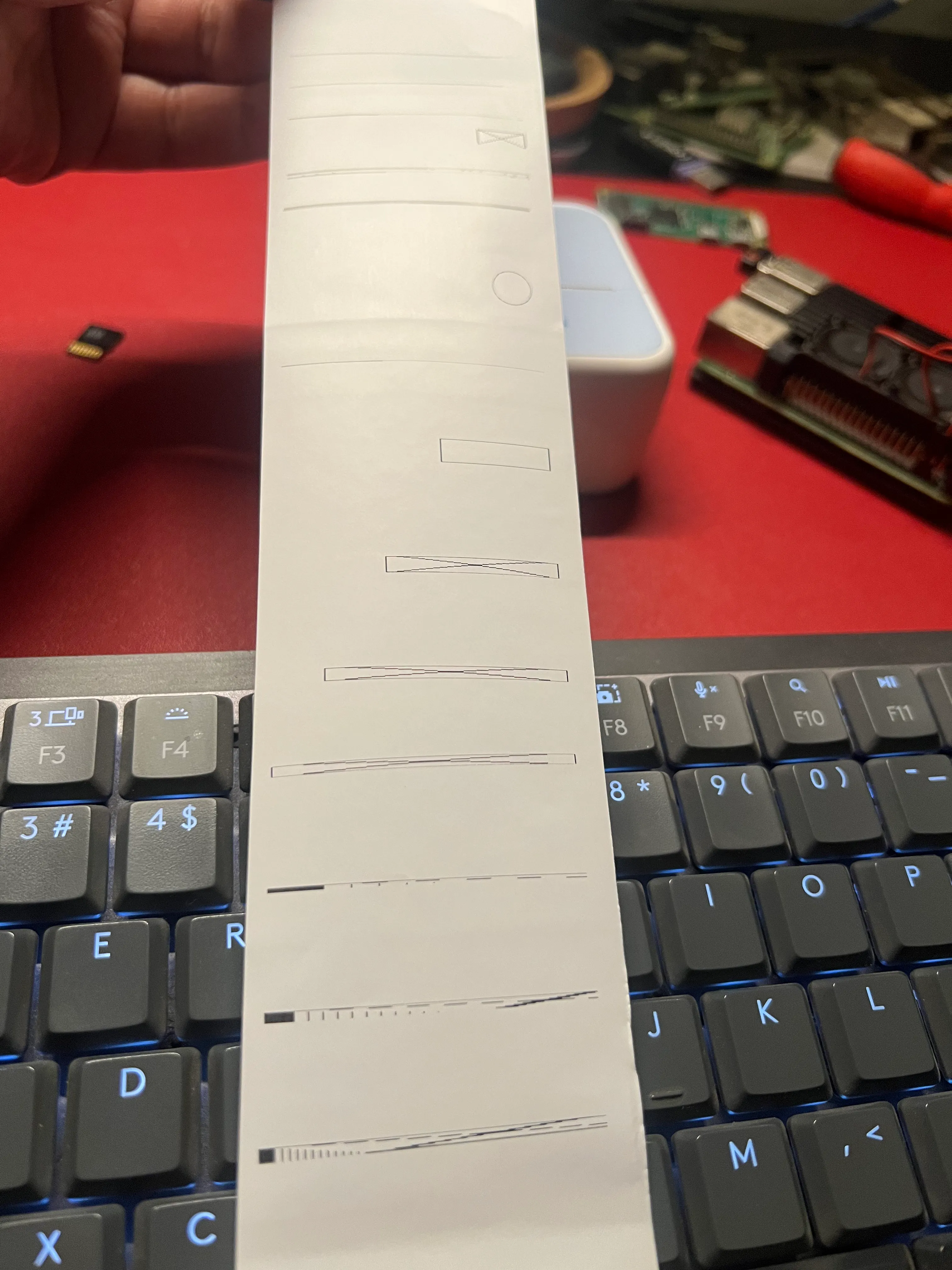 Width vs bytes per row